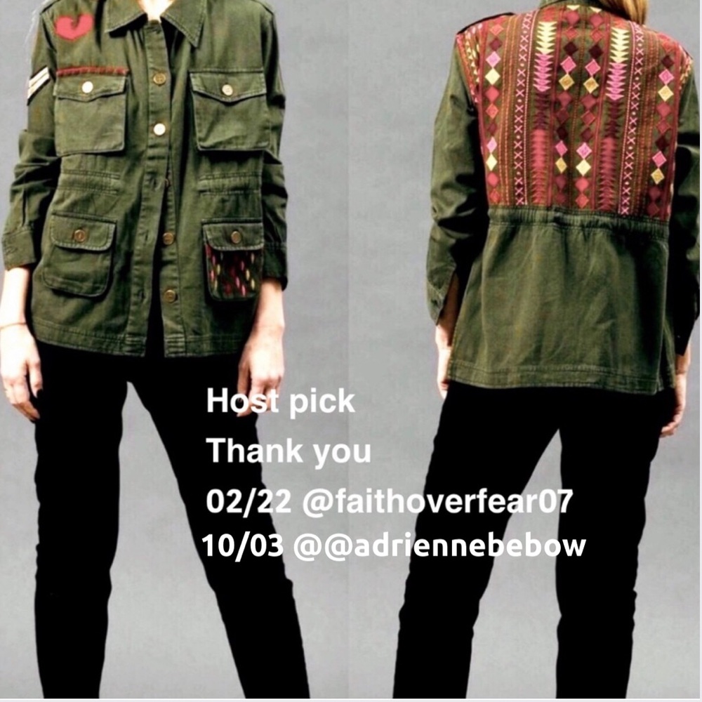 Summer of Love Army jacket sz Medium & Small Petite New!